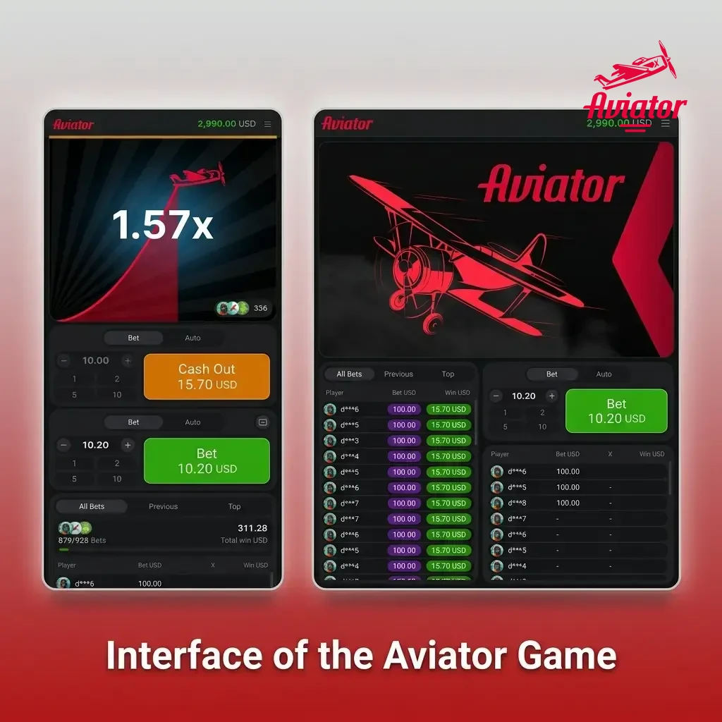 Aviator game interface showing flight animation, multiplier display, bet panel with Cash Out button and live player feed