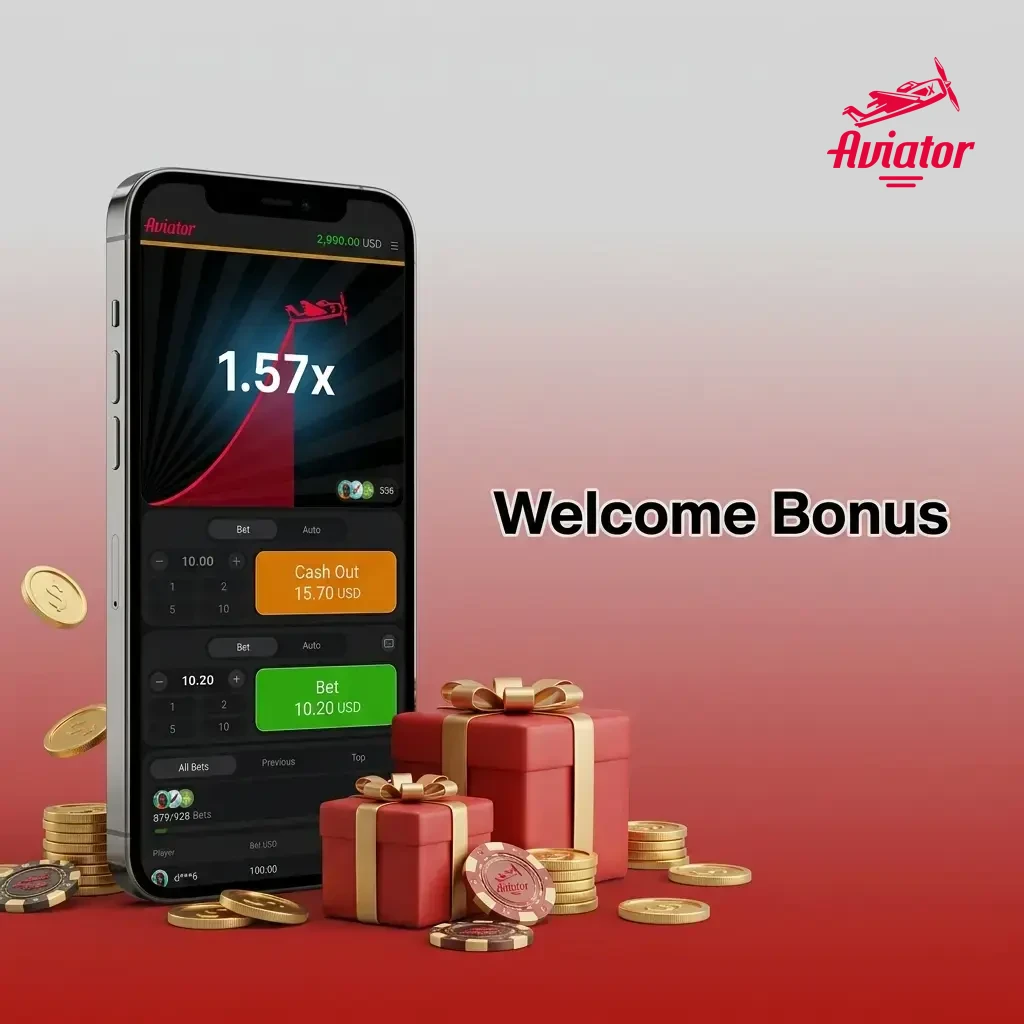 New player welcome bonus matching first deposit with 100% bonus up to INR 10,000 for Aviator casino India