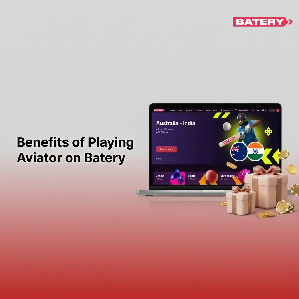 Benefits of playing Aviator on Batery platform showing 97% RTP, auto cashout, INR transactions and provably fair system