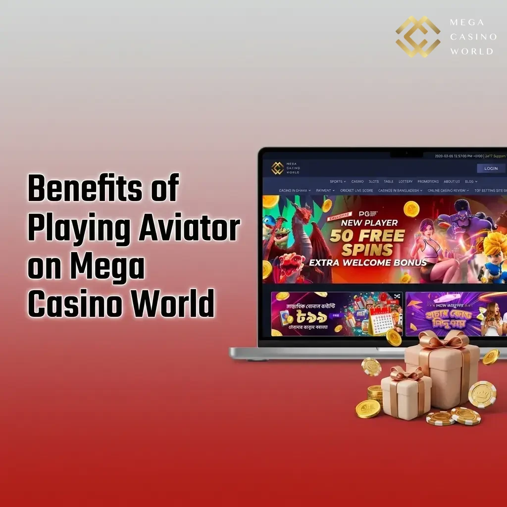 Aviator game benefits on Mega Casino World for Indian players, featuring 97% RTP, INR support, and auto cashout