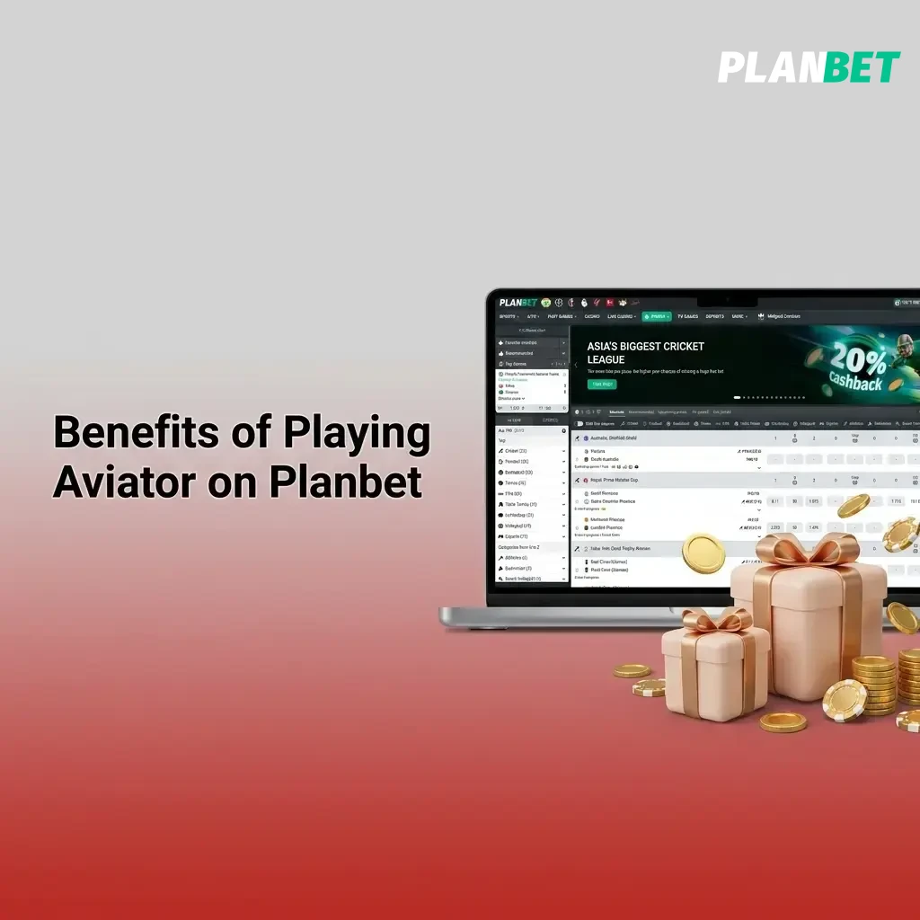 Planbet Aviator game benefits showing 97% RTP, live stats, dual bets, provably fair system for Indian players