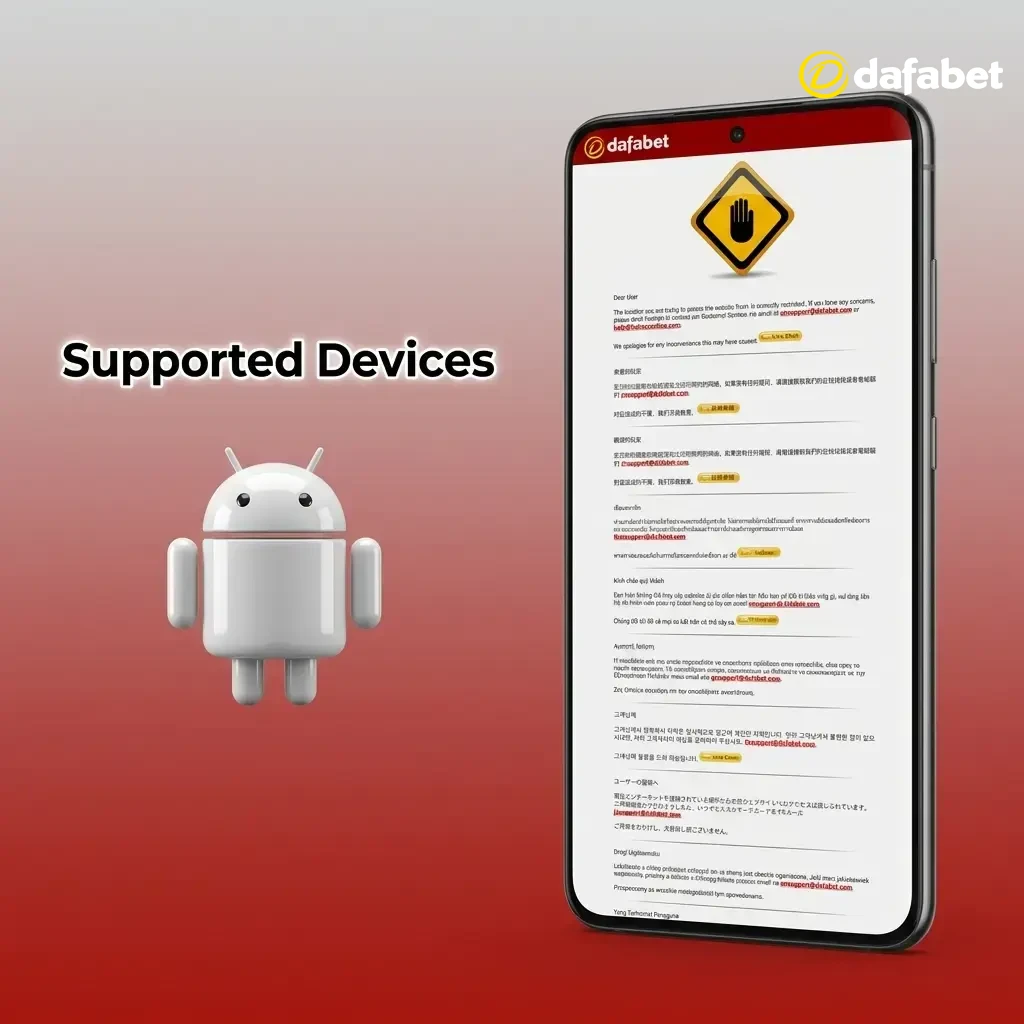 Dafabet app supported on budget, mid-range, and flagship Android devices including Samsung, Redmi, Realme, Poco, and OnePlus