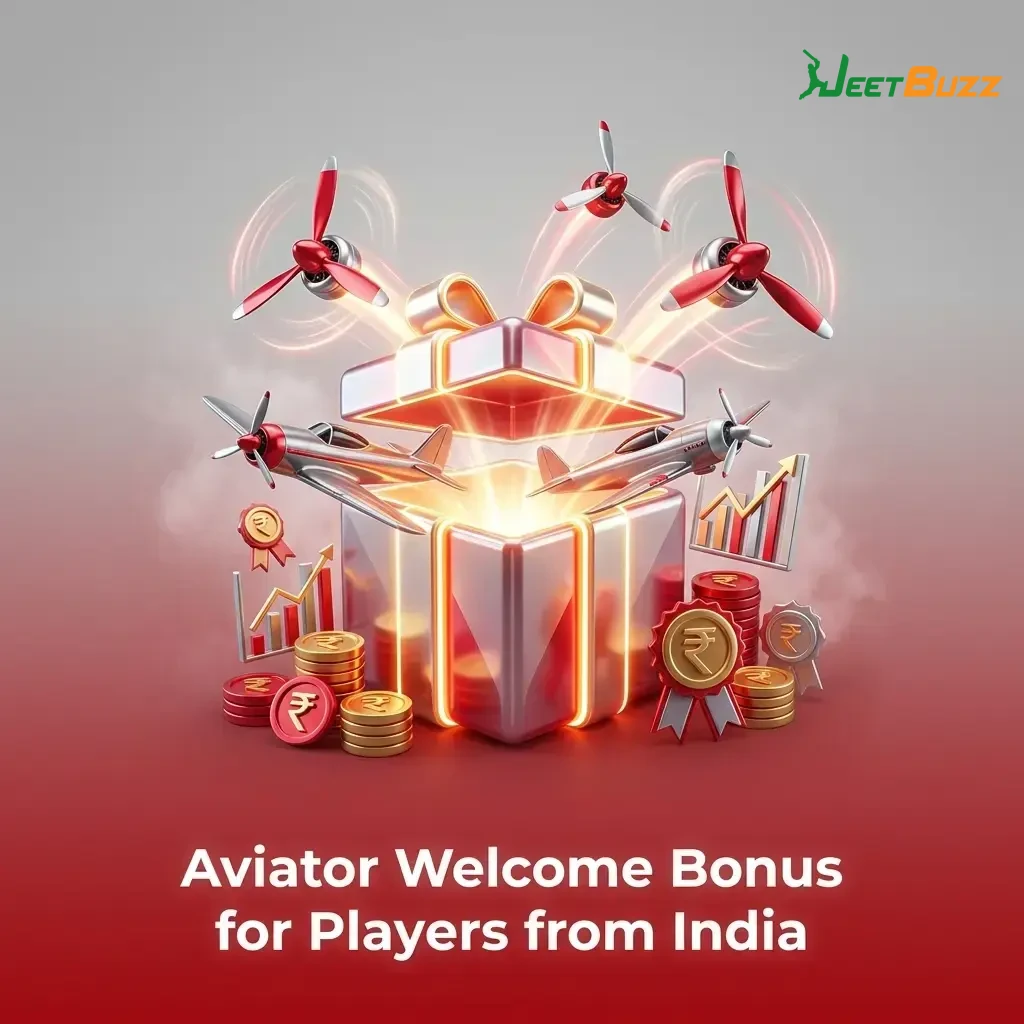 Jeetbuzz Aviator welcome bonus India 100% match plus 100 free spins on first deposit from INR 500