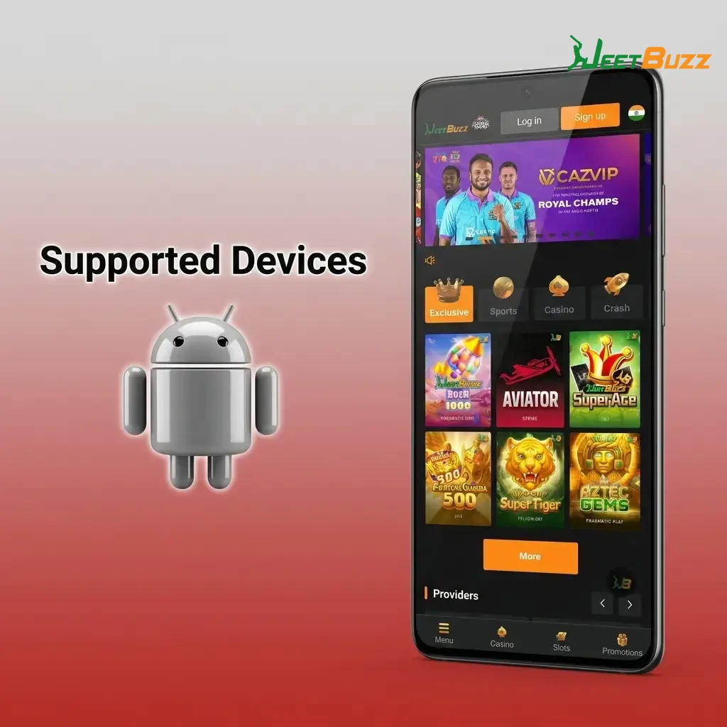 Ten Android devices from budget to flagship tier tested with Jeetbuzz Aviator app, including Samsung, Redmi, Realme, Poco, and OnePlus models