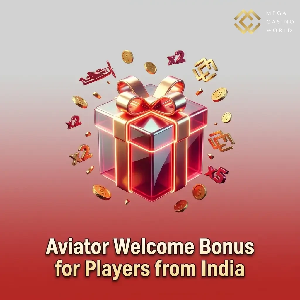 Mega Casino World Aviator welcome bonus offer for new players registering from India with deposit requirements