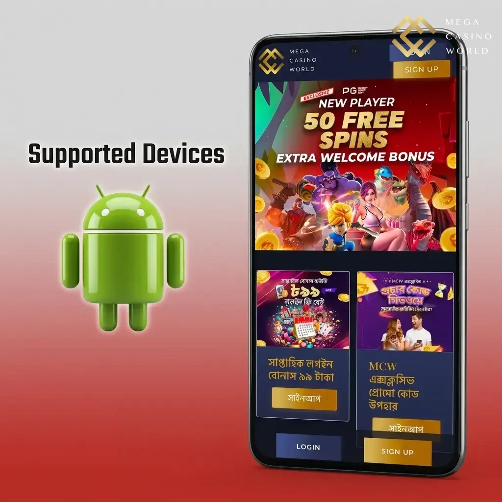 Android devices supported by MCW Aviator app across budget, mid-range, and flagship tiers including Samsung, Redmi, and OnePlus