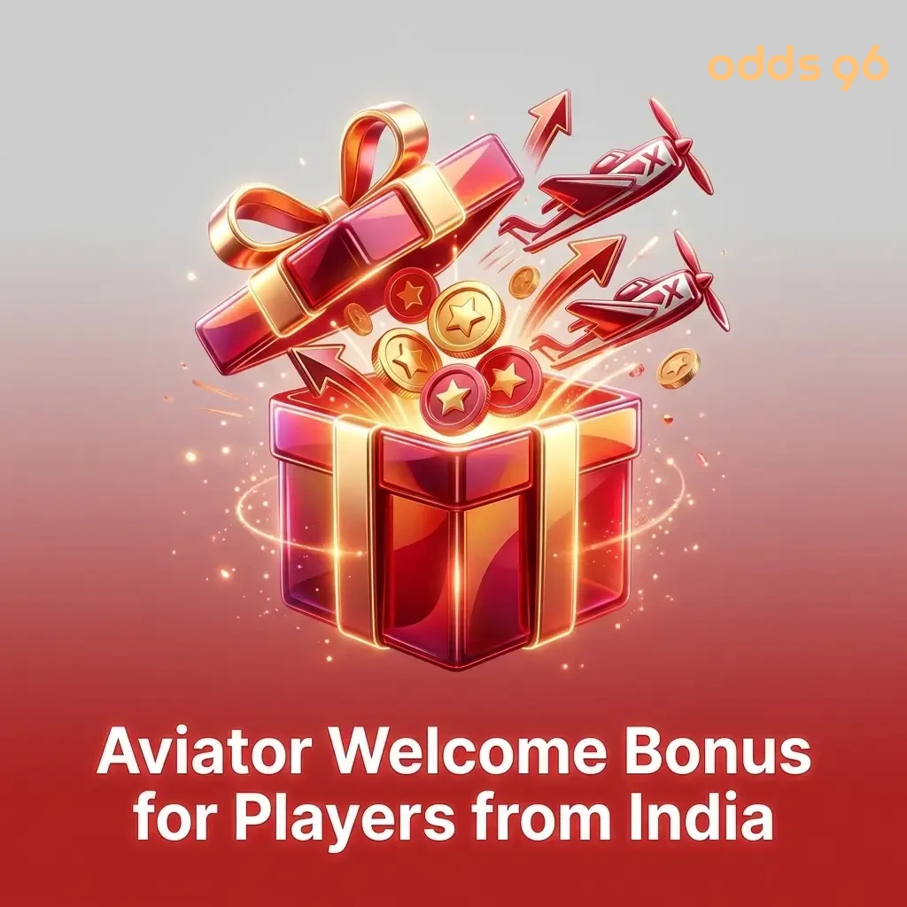 Odds96 Aviator welcome bonus 500% match plus 10 free spins for new players in India with INR 500 minimum deposit