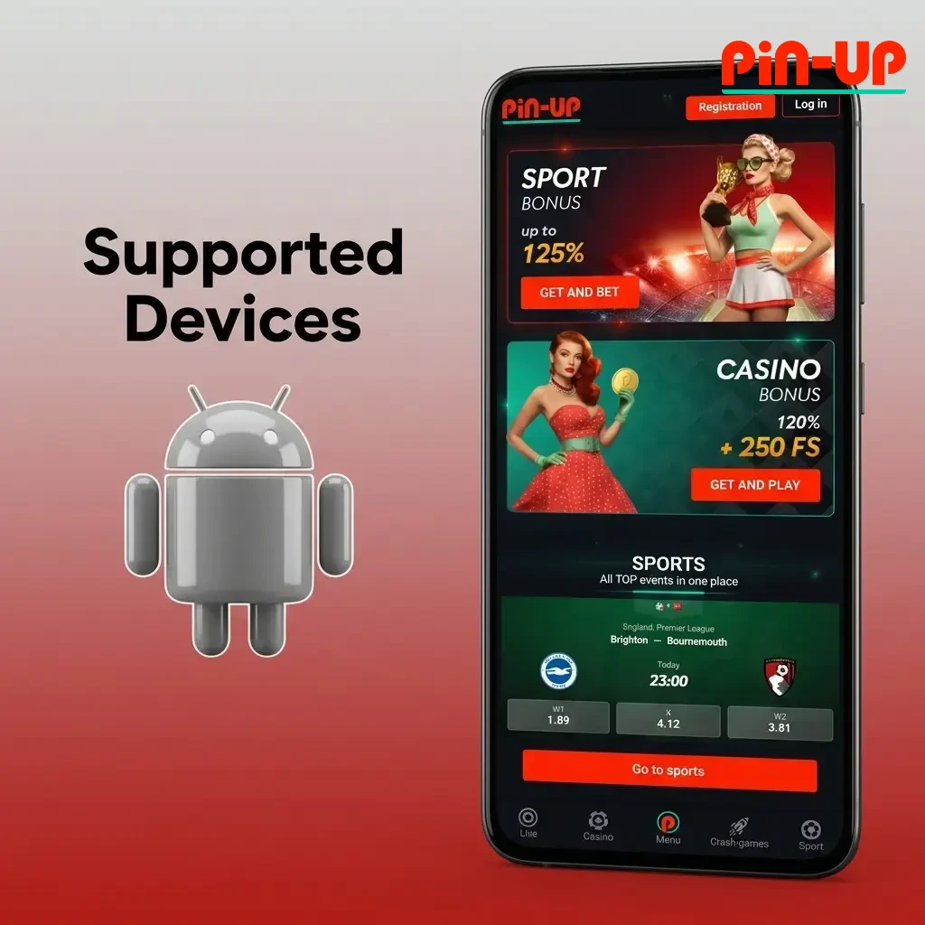 Ten Android smartphones from budget to flagship tier supporting Pin-Up Aviator app, including Redmi, Samsung, Realme, and OnePlus models