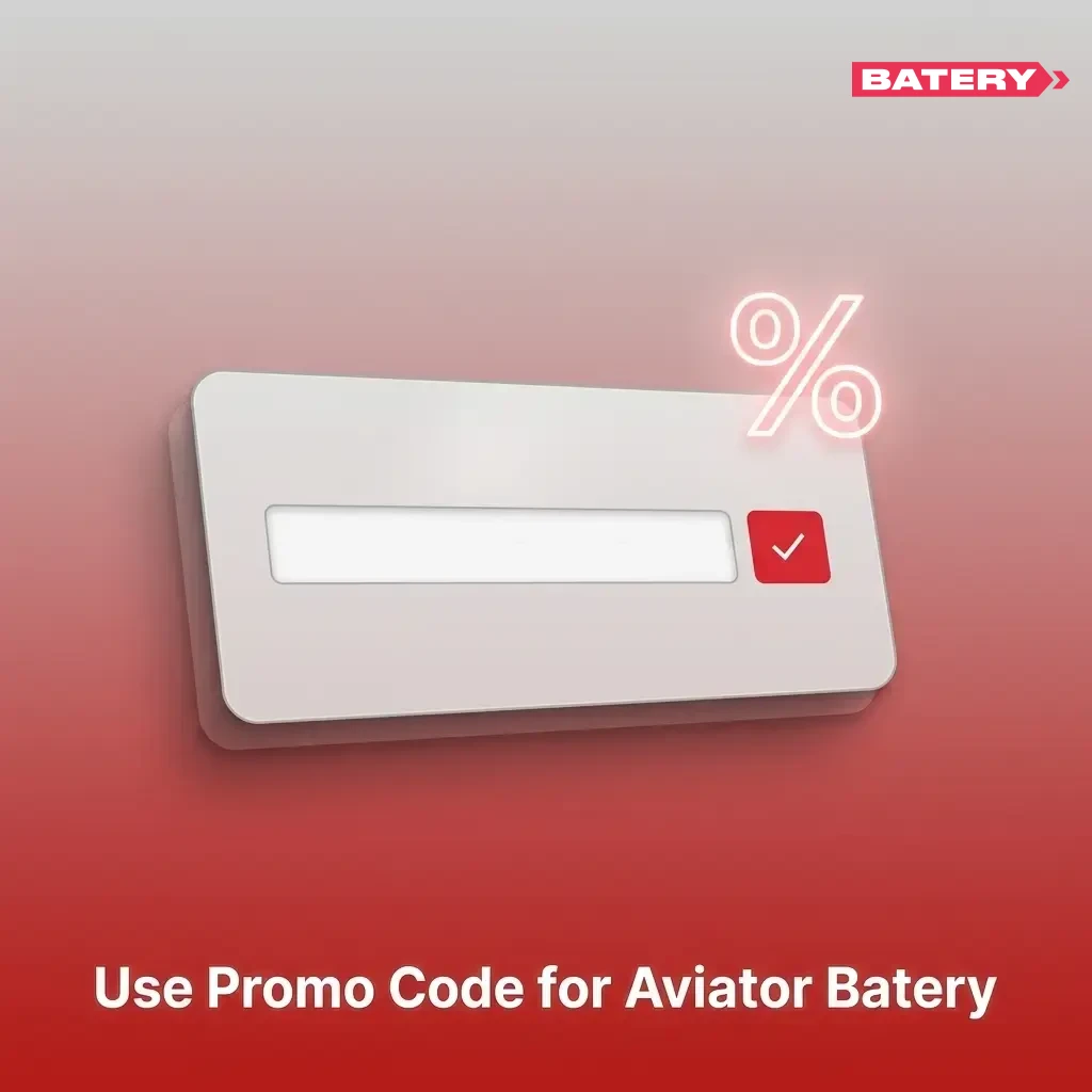 Aviator Batery promo code entry field during registration for bonus rewards on mobile app