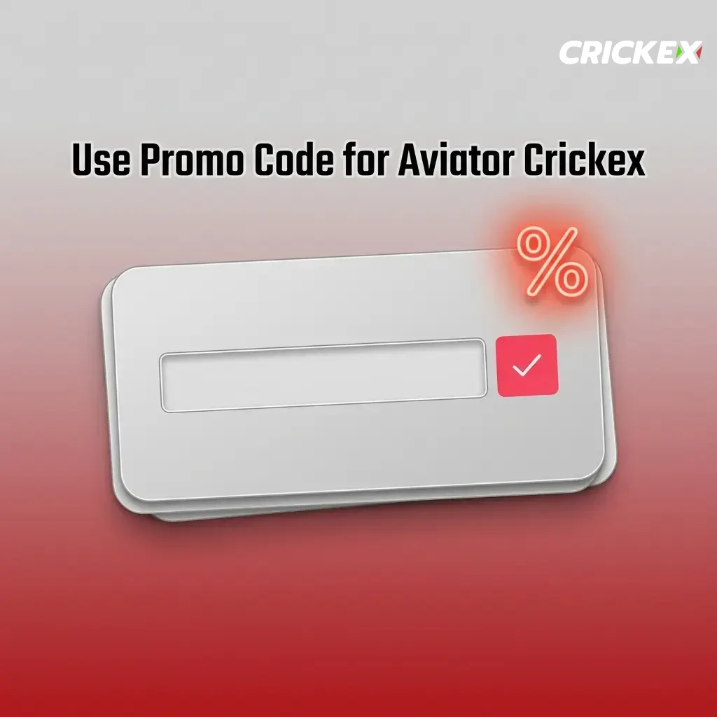 Enter promo code CRICKEX during Crickex registration to unlock bonus value and boost your balance before playing Aviator.