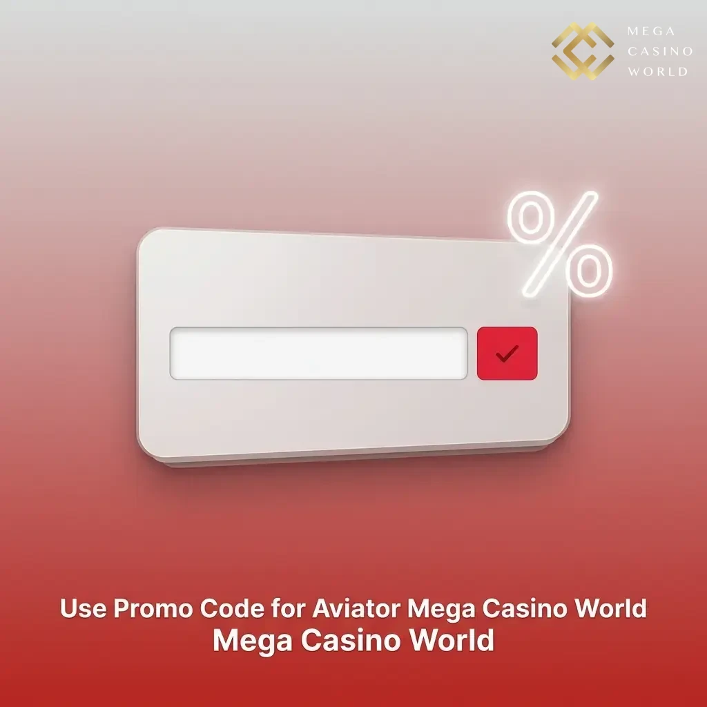 Aviator Mega Casino World promo code entry field during registration for bonus rewards